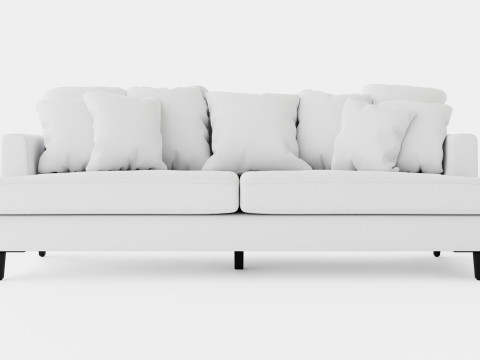 Los Angeles sofa off white S Model 3D