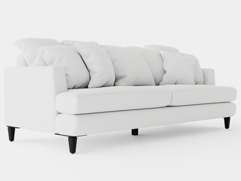 Los Angeles sofa off white S 3D 모델