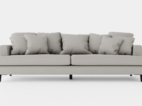 Los Angeles sofa sand M 3D Model