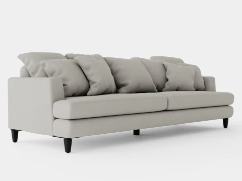 Los Angeles sofa sand M 3D Model