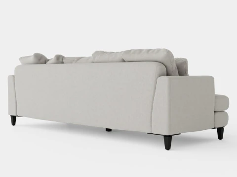 Los Angeles sofa sand M 3D Model