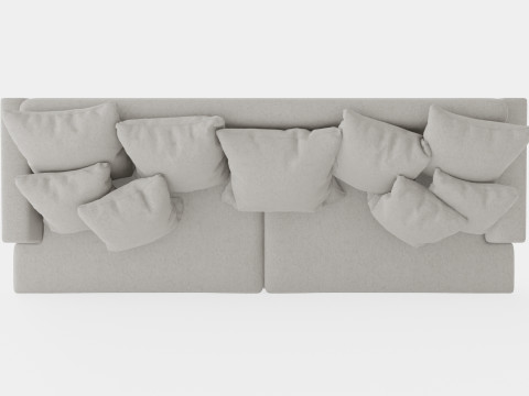 Los Angeles sofa sand M 3Dモデル