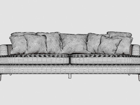 Los Angeles sofa sand M 3Dモデル