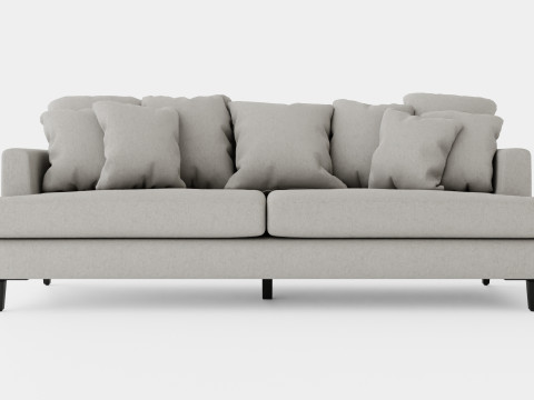 Los Angeles sofa sand S 3Dモデル