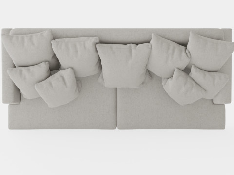 Los Angeles sofa sand S Modelo 3D