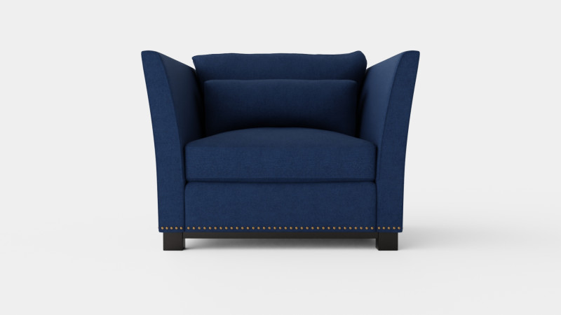 Madison armchair indigo Modelo 3D .c4d .max .obj .3ds .fbx .stl .blend