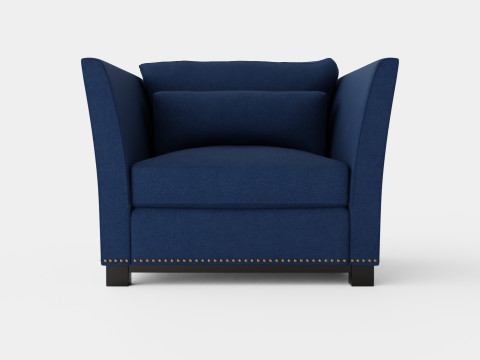 Madison armchair indigo 3D Model
