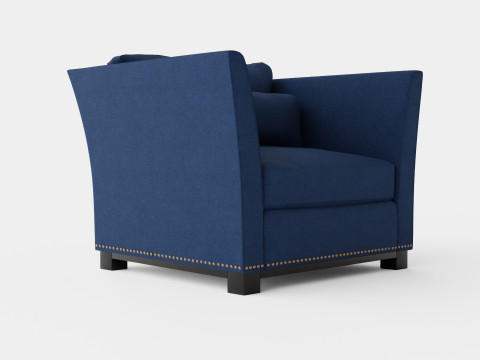Madison armchair indigo Modelo 3D