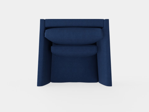 Madison armchair indigo Modelo 3D