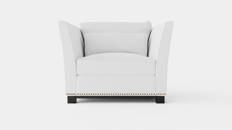 Madison armchair off white 3D Model .c4d .max .obj .3ds .fbx .stl .blend 