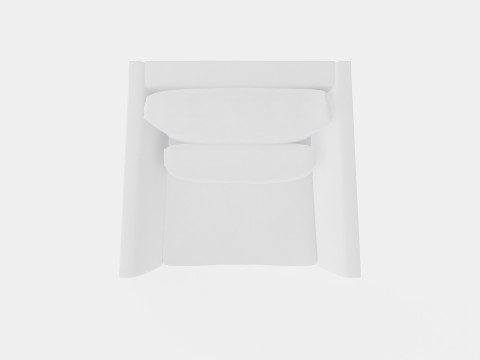 Madison armchair off white 3D Model