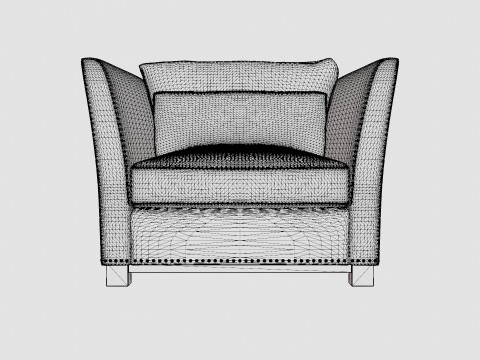 Madison armchair sand 3D Model