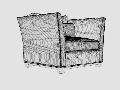 Madison armchair sand 3D Model