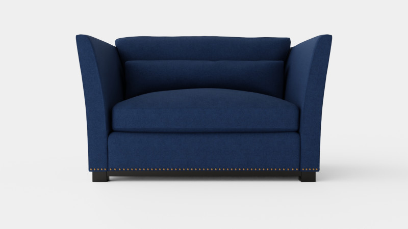 Madison loveseat indigo 3D Model .c4d .max .obj .3ds .fbx .stl .blend 