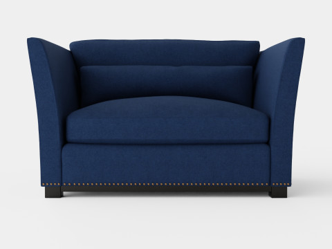 Madison loveseat indigo 3D Модель