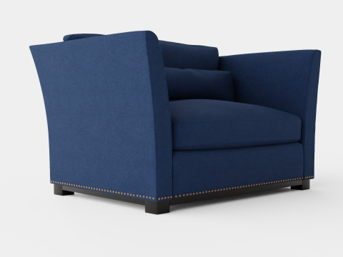 Madison loveseat indigo 3D Model