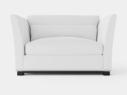 Madison loveseat off white 3D Model