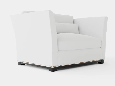 Madison loveseat off white 3D Model