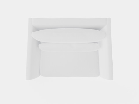 Madison loveseat off white Modelo 3D