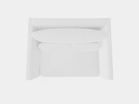 Madison loveseat off white 3D Model