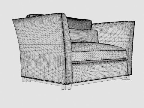 Madison loveseat off white Modelo 3D