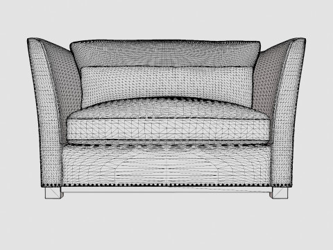 Madison loveseat sand 3Dモデル
