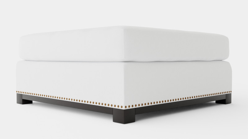 Madison ottoman off white 3D Модель .c4d .max .obj .3ds .fbx .stl .blend