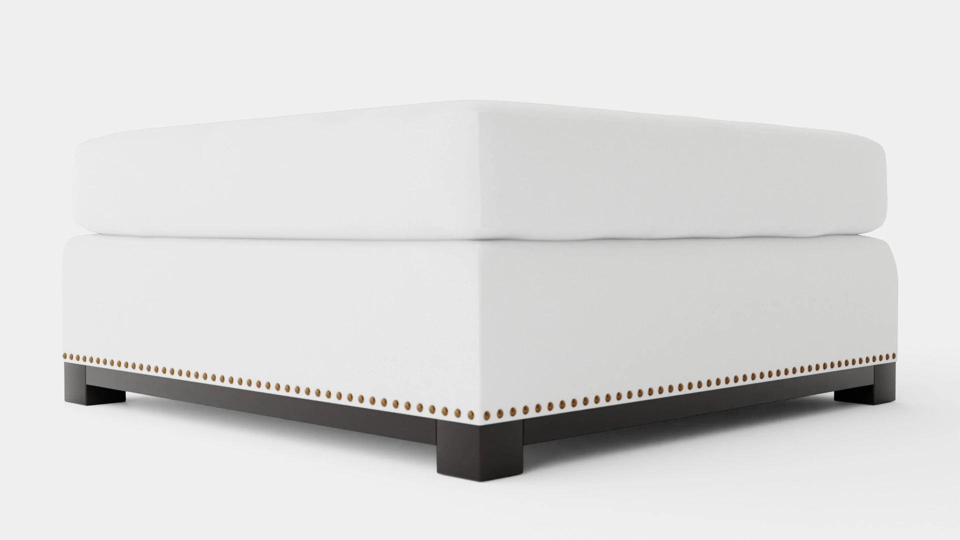 Madison ottoman off white 3D Model .c4d .max .obj .3ds .fbx .stl .blend