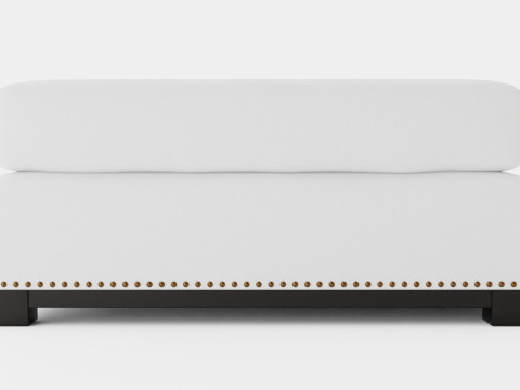 Madison ottoman off white 3D Модель