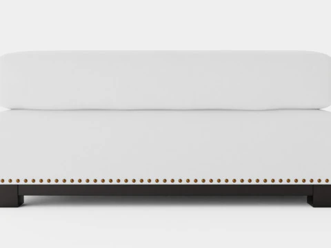 Madison ottoman off white 3D Model