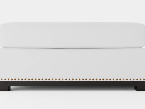Madison ottoman off white 3D Model