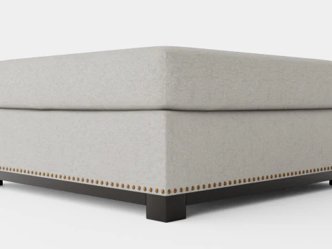 Madison ottoman sand 3D Model