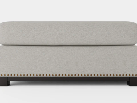 Madison ottoman sand 3D Model