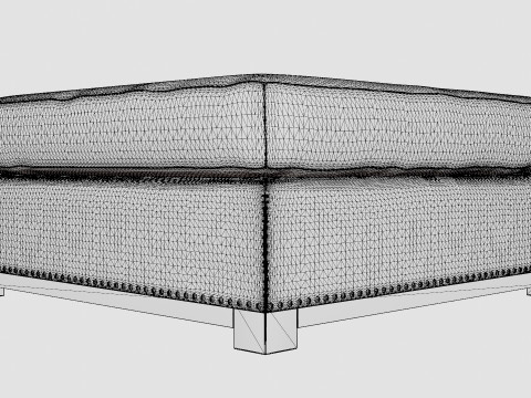 Madison ottoman sand 3Dモデル