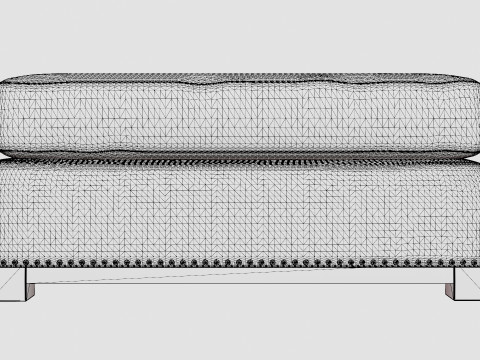 Madison ottoman sand 3Dモデル