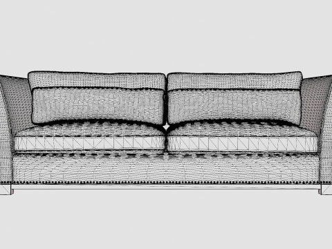 Madison sofa indigo 3D Model