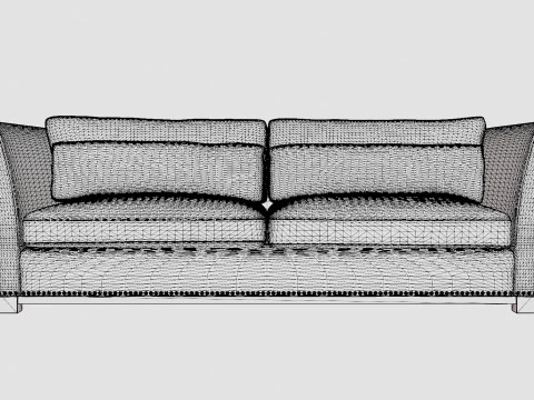 Madison sofa off white 3D Model