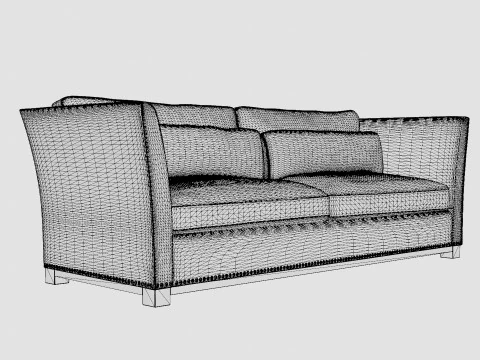 Madison sofa off white 3D Model