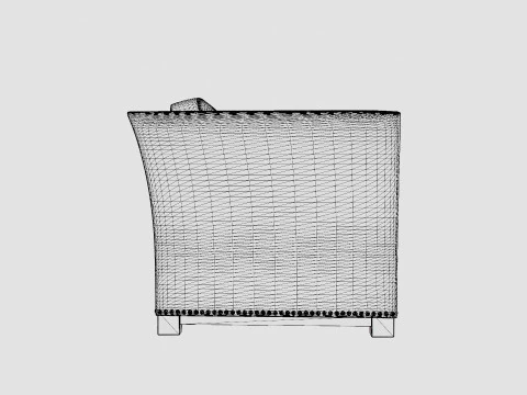 Madison sofa off white 3D Model