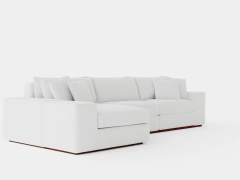 Malibu sofa off white 3D Model