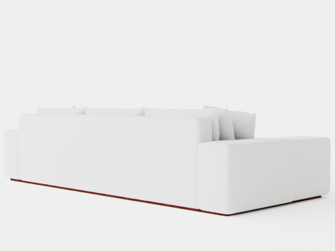 Malibu sofa off white 3D Model