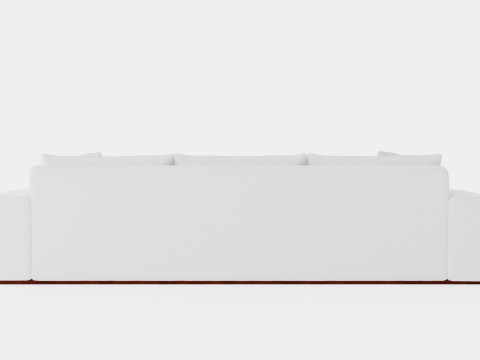 Malibu sofa off white 3D Model
