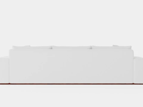 Malibu sofa off white 3D Model