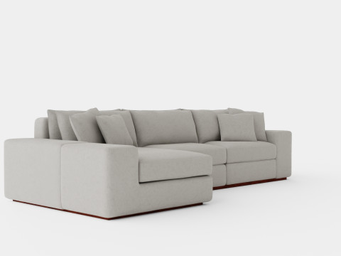 Malibu sofa sand Modelo 3D