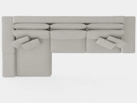 Malibu sofa sand 3D Model