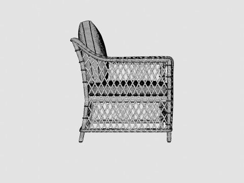 Marbella armchair vintage Model 3D