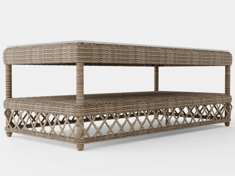 मार्बेला कॉफी टेबल विंटेज 3D मॉडल