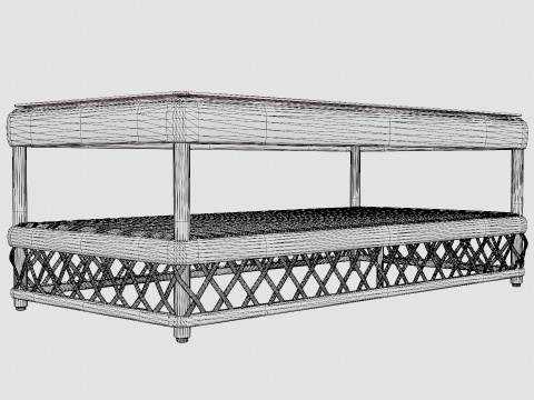 Marbella coffee table vintage 3D Модель