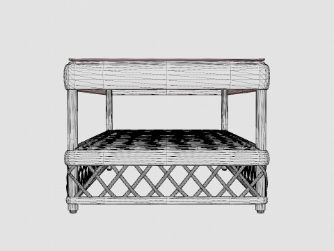 Marbella coffee table vintage 3D Модель