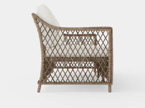 Marbella sofa vintage 3 seat Modello 3D